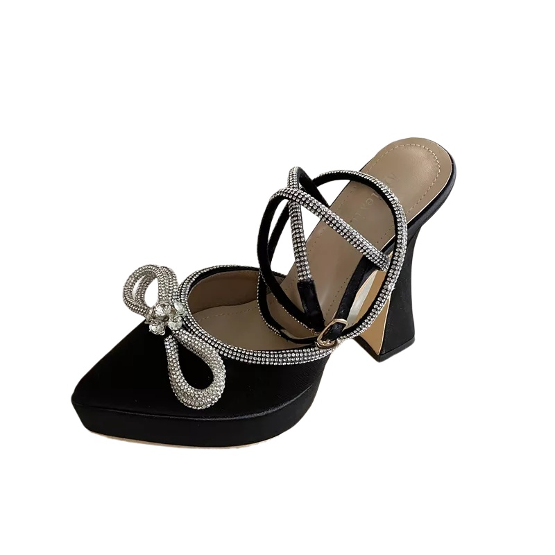 Giày Cao Gót 13CM Đính Nơ Xinh Xắn Dành Cho Nữ