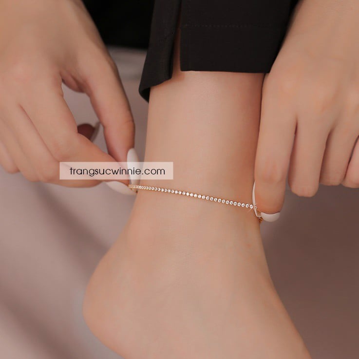 Lắc chân nữ titan Diamond line