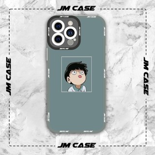 Ốp lưng iphone samsung xiaomi oppo cạnh vuông JMCase Anime Manga Mob Psycho