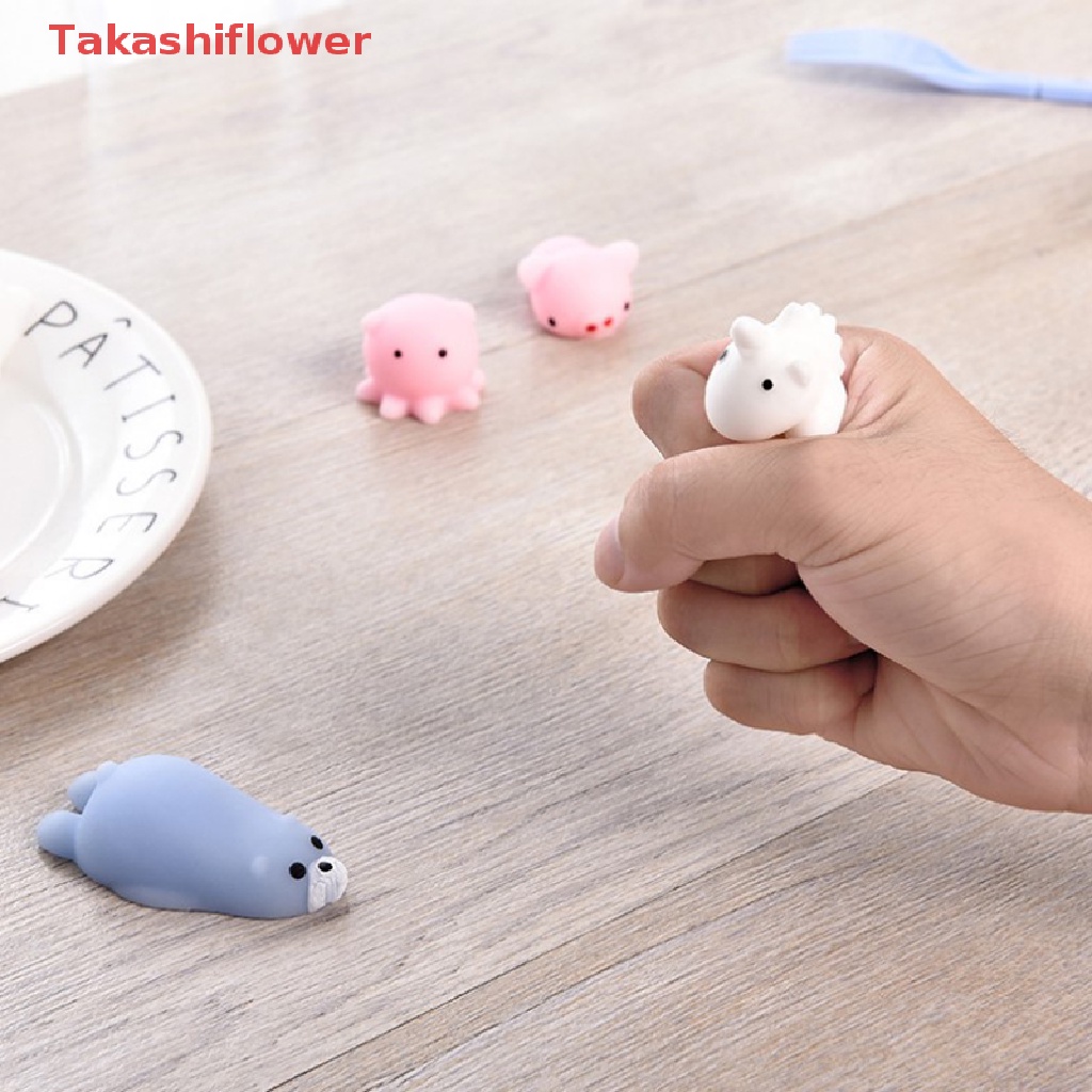 (Takashiflower) Đồ Chơi Nắn Bóp Đàn Hồi Giảm stress Hình Động Vật Dễ Thương Thay Đổi Màu Sắc 96 Mẫu