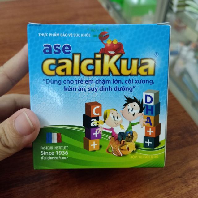 CalciKua Bô sung canxi, vitamin D3 Hộp 10 gói x 3 gam