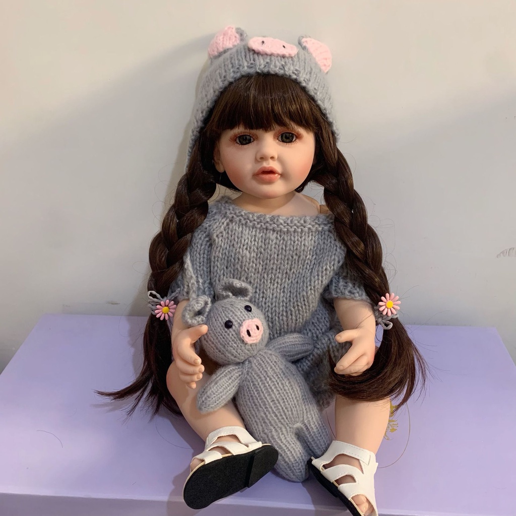 Đồ Chơi Búp Bê Barbie Sơn Màu 3D Thủ Công Tinh Tế Có Thể Dán Vào Bồn Tắm 55cm Thích Hợp Làm Quà Tặng Sinh Nhật Cho Bé