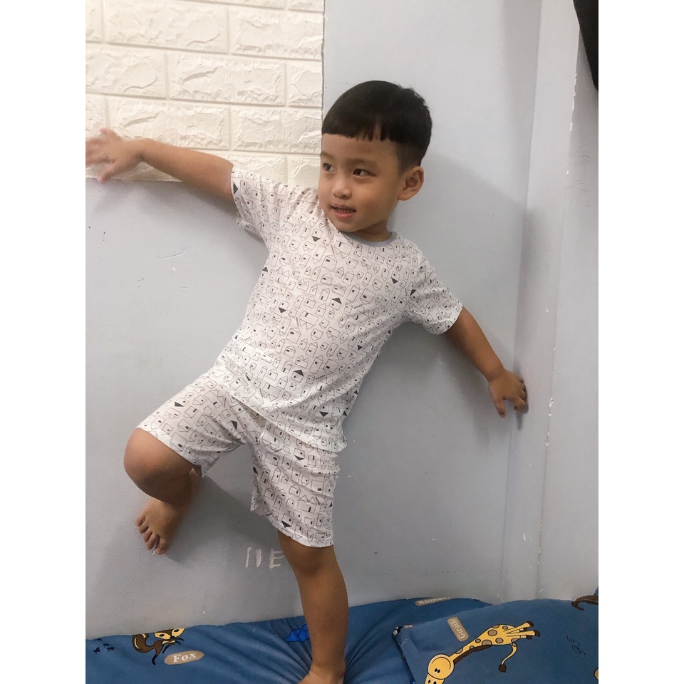 Đồ Bộ Thông Hơi Mix Cotton Giấy Hàn/ Đồ Bộ Cotton Giấy Hàn Bé Trai / Bé Gái