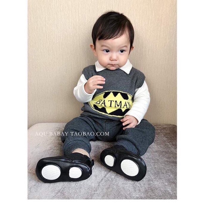 Áo gile len bé trai batman