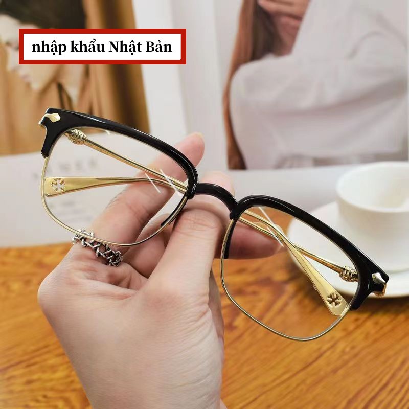 Kính lão đọc sách chống ánh sáng xanh Nhập khẩu Nhật Bản,Kính viễn thị tròng cắt cạnh kim cương siêu nhẹ TR90 cao cấp