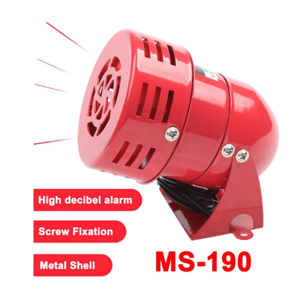 Còi Hụ Xé Gió MS190 điện 220V Còi hú báo động MS-190 DC24V