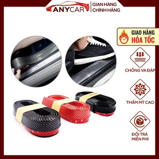Miếng dán nẹp cacbon chống xước mũi xe ôtô, xe hơi