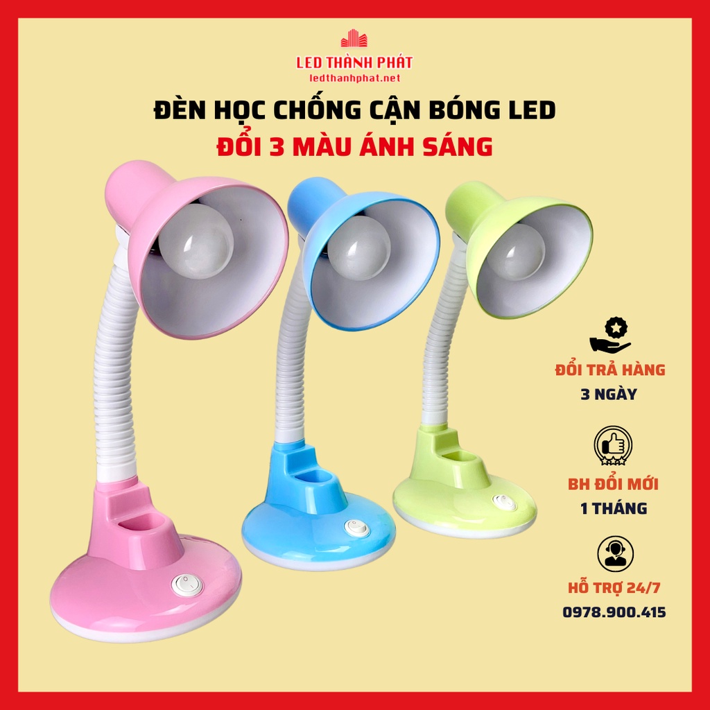 Đèn học để bàn DESK LAMP 3 màu ánh sáng , chống cận nhỏ gọn tiết kiệm điện năng , bảo vệ thị lực