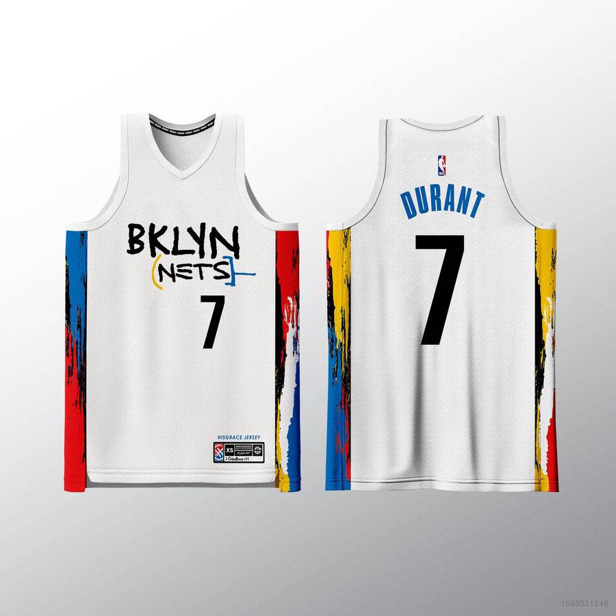 Hq1 Áo Ba Lỗ Chơi Bóng Rổ In Chữ Brooklyn Màu Trắng Thời Trang Unisex QH1 2023