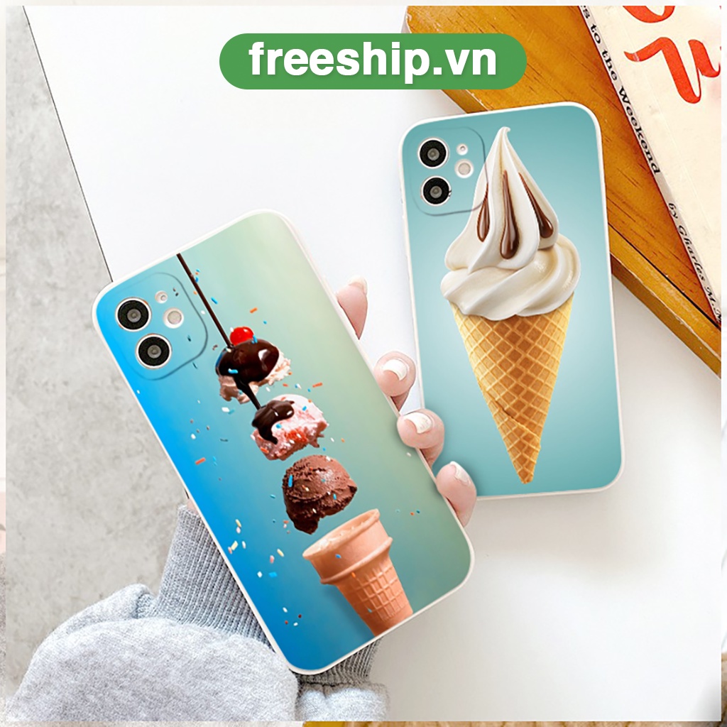 Ốp iphone Bing Chiling kẹo ngọt cạnh vuông BVC cho 6/6plus/6s/6splus/7/7plus/8/8plus/x/xrxs/11/12/13/pro/max/plus/promax