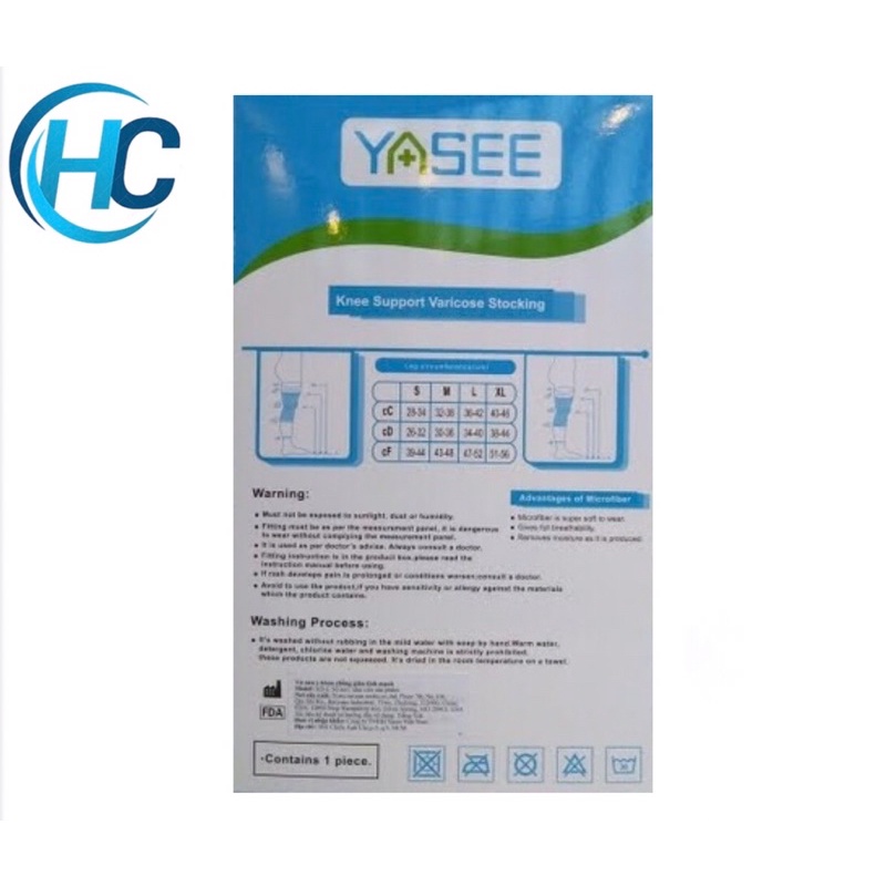 Vớ Y Khoa Đầu Gối Yasee