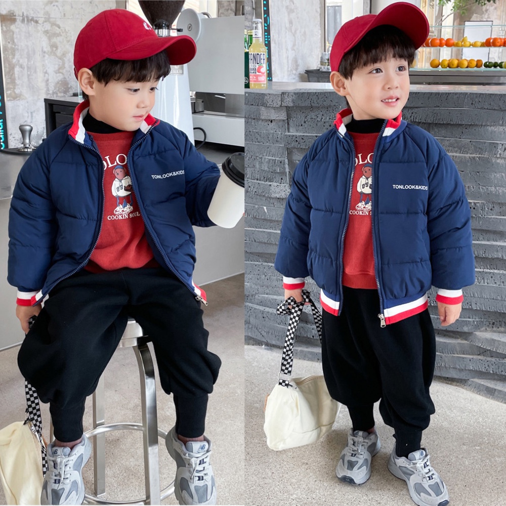 Áo phao cho bé lông vũ siêu nhẹ DINOKING Áo khoác bé trai bé gái 3 lớp siêu ấm thu đông trẻ em 2 - 9 tuổi AK14