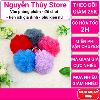 Móc khóa cute bông xù đủ màu sắc giao ngẫu nhiên giá rẻ ♥️FREESHIP ♥️Móc khóa bông xù đủ màu sắc giao ngẫu nhiên