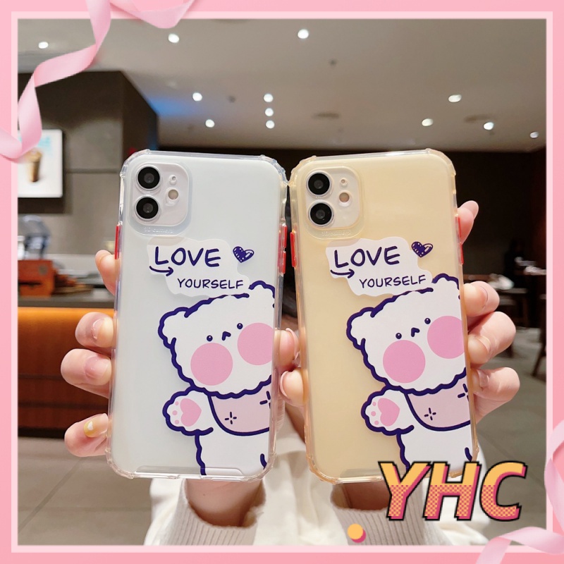 Ốp Điện Thoại Hình Gấu Dễ Thương Cho Iphone6 6splus 7 7plus 8 8plus XR x xs 12 11 pro max plus 12mini-811