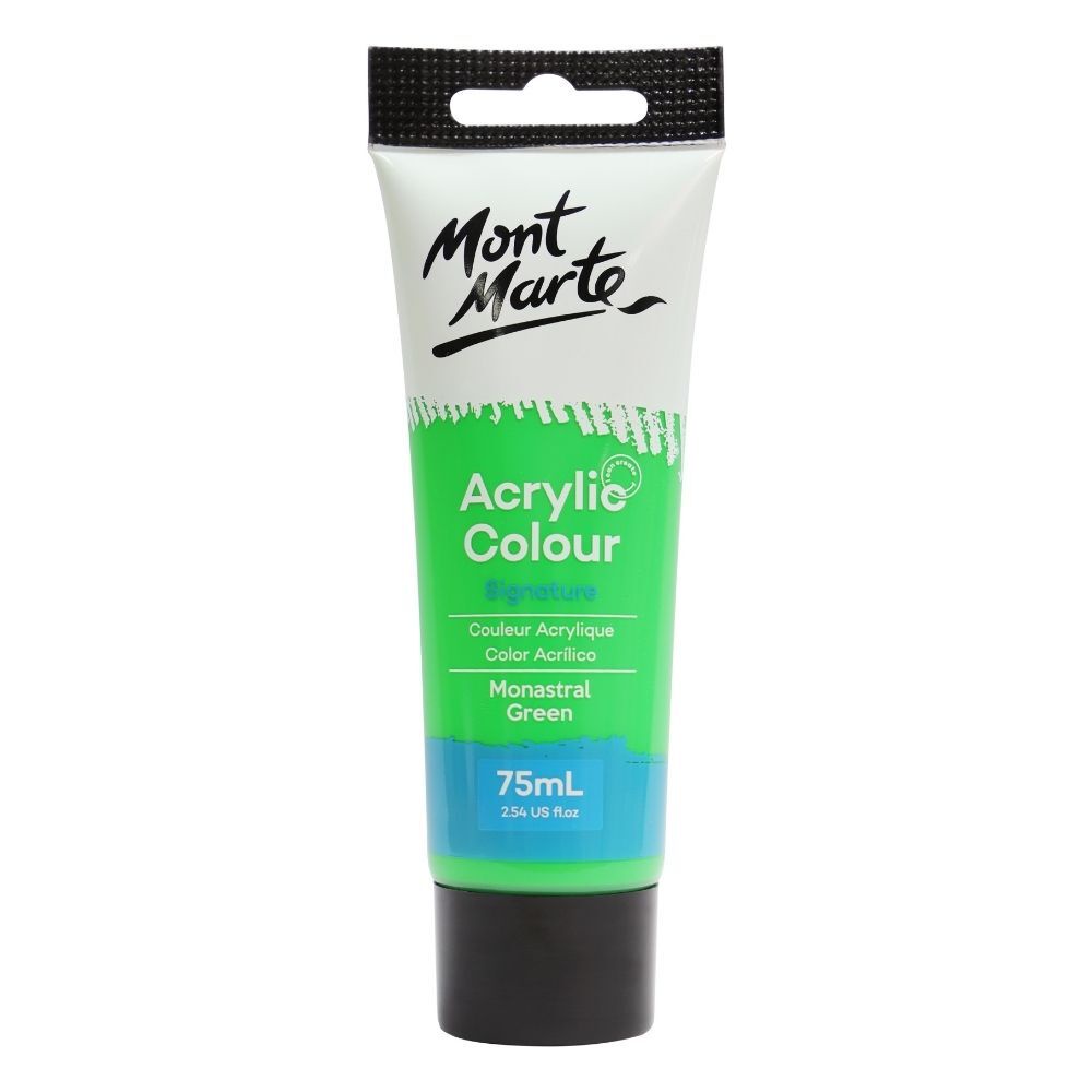 Màu Acrylic Mont Marte Tuýp 75ml vẽ trên nhiều chất liệu