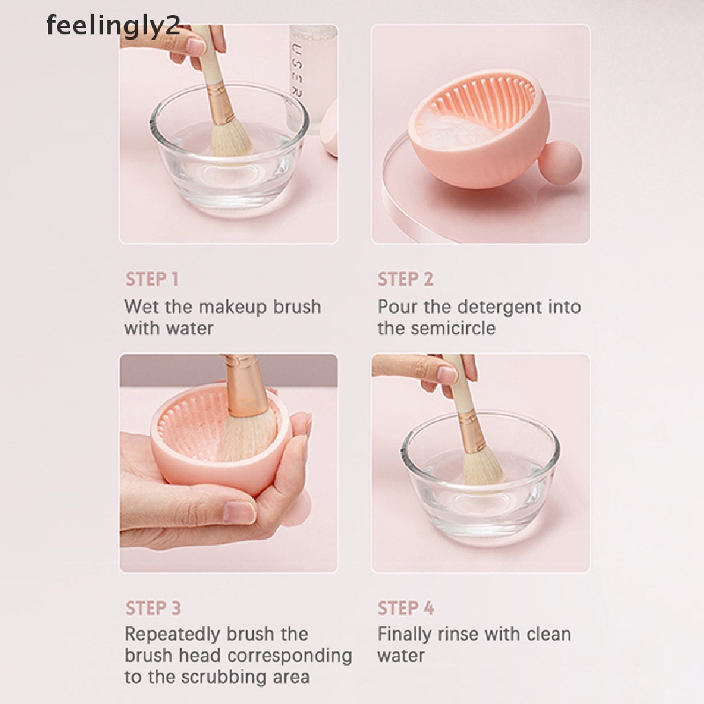 1 Miếng Silicone Vệ Sinh Cọ Trang Điểm Tiện Dụng
