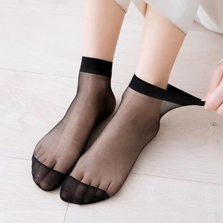 Tất, vớ da chân màu đen cho nữ