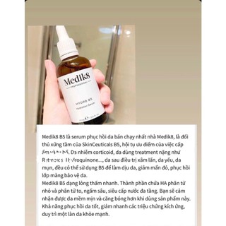 Serum cấp ẩm phục hồi Hydr8 B5 Medik8 60ml