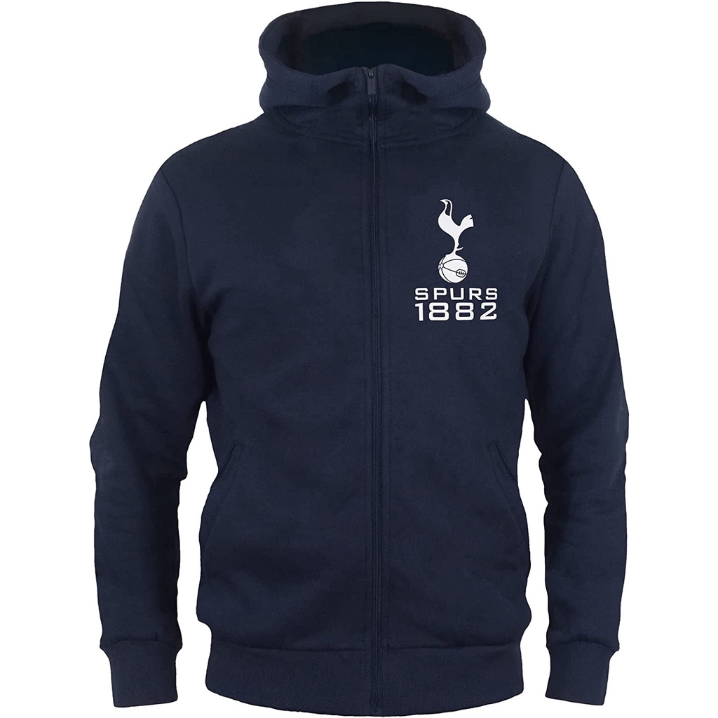 Áo Khoác Hoodie Lông Cừu Mềm Có Khóa Kéo Chống Nước Tottenham Hotspur Quà Tặng Giáng Sinh Cho Nam
