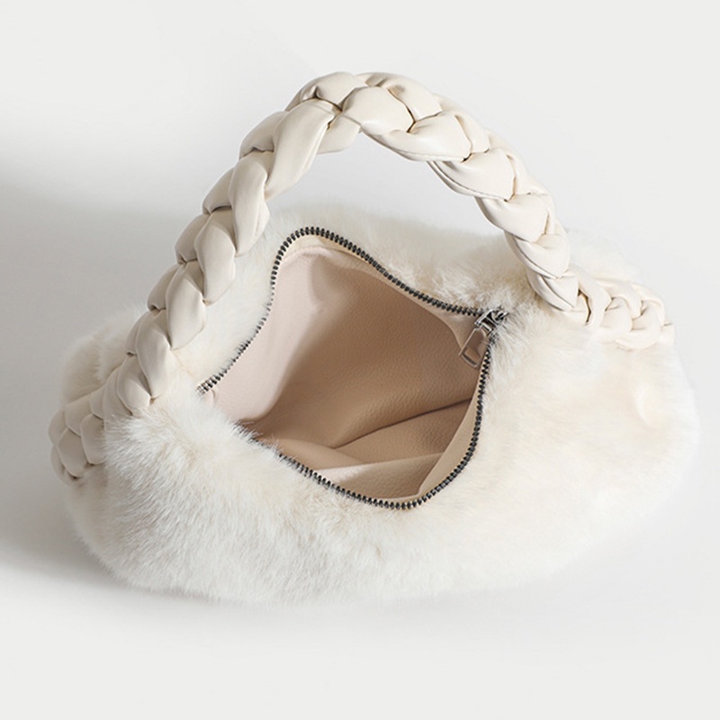 Ielgy Túi Xách Lông Xù Dạng Xoắn Dễ Phối Đồ Chất Lượng Cao Cho Nữ