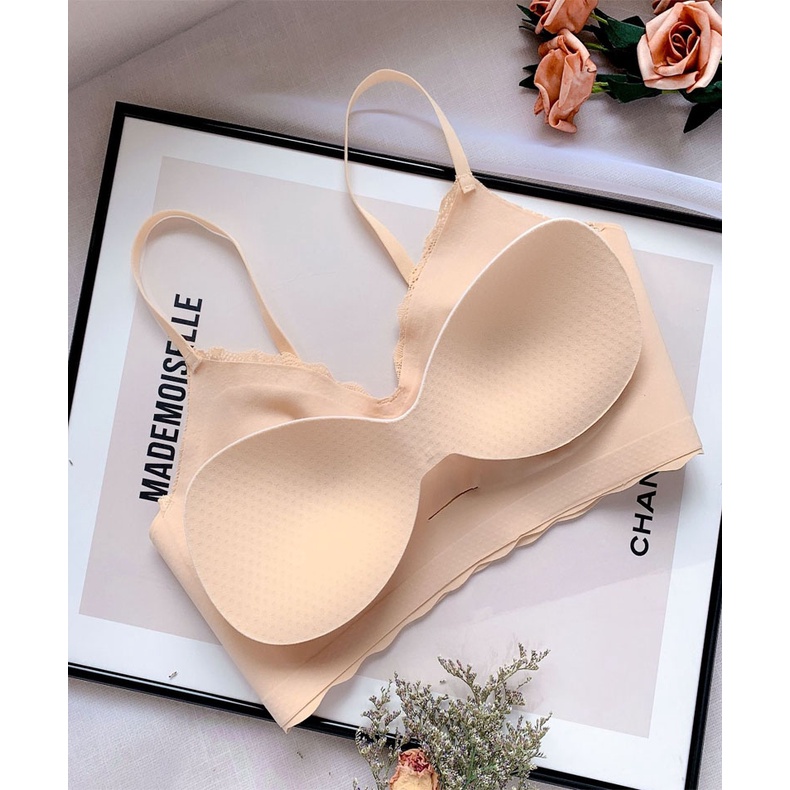 Áo Ngực Không Gọng Phối Ren Quyến Rũ Cho Nữ