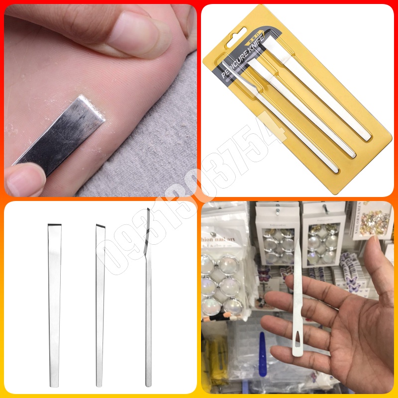 Dao lấy khoé cạo da chết 3 cây - Cây lấy khóe tay chân - PLN937