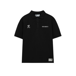 Áo polo nam nữ bad habits essential polo black - local brand chính hãng