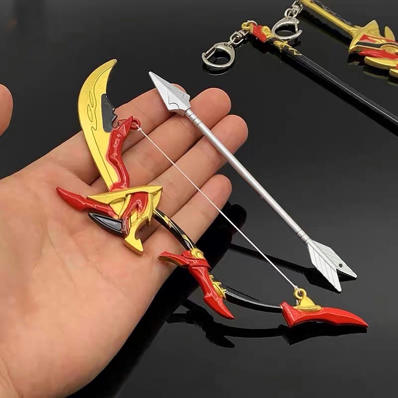 Mô hình Cung trong Genshin Impact Cao Cấp Dài 17cm bằng Kim Loại Mô hình trưng bày trang trí