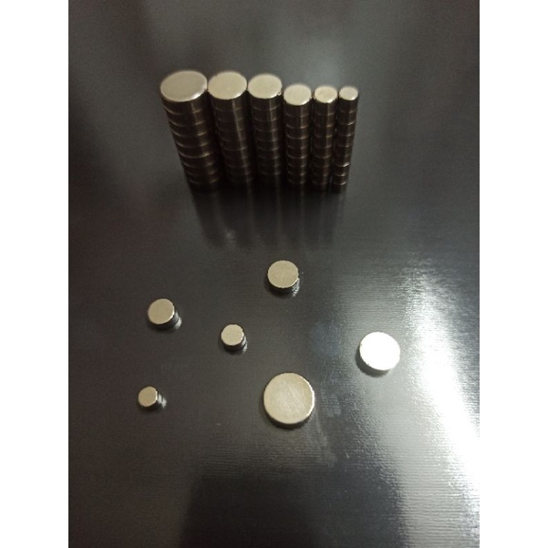 Combo 10 hạt nam châm tròn nhỏ dày 3mm lực hít siêu mạnh