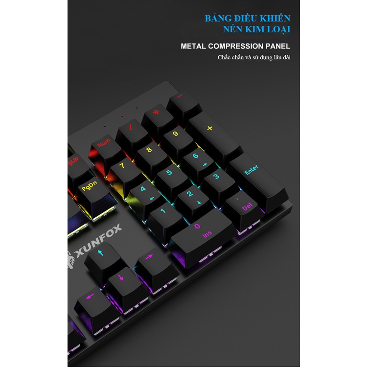 BÀN PHÍM CƠ CHƠI GAME XUNFOX K50