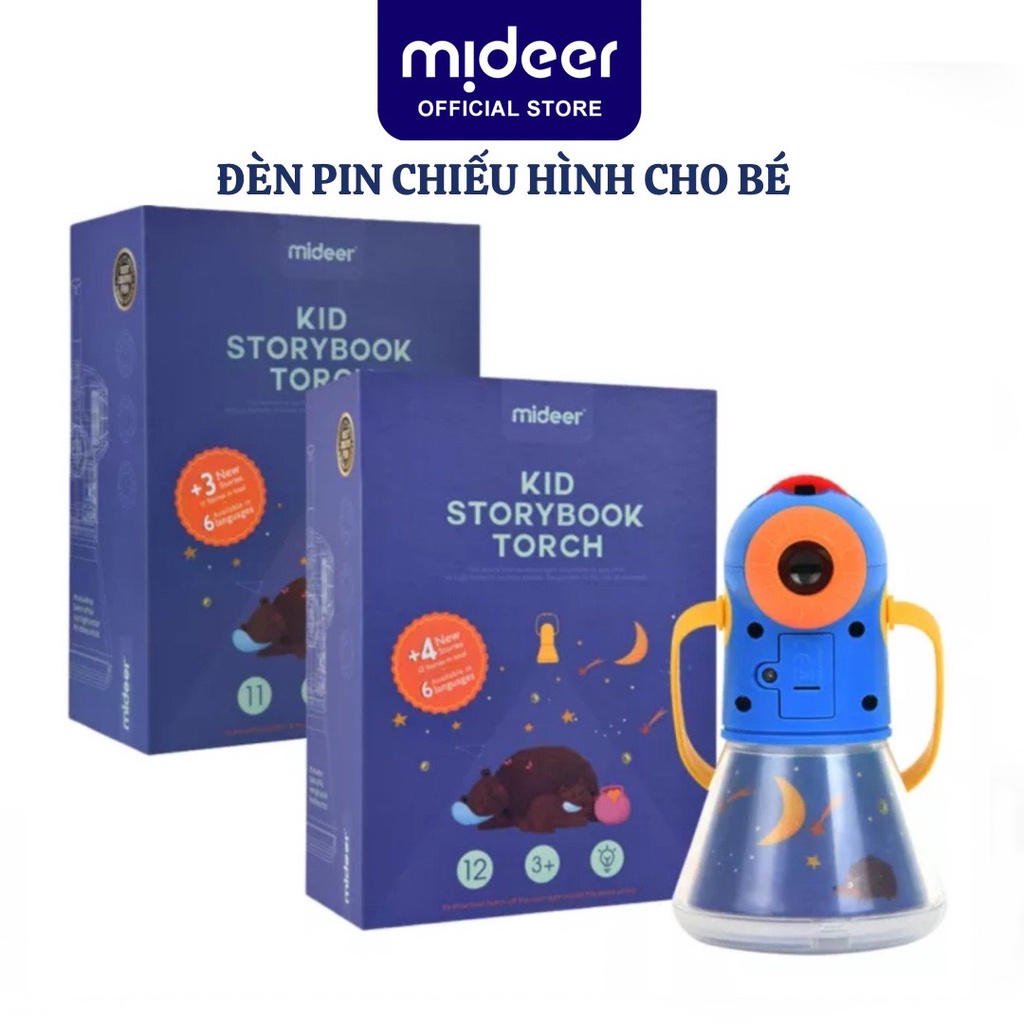 Đèn Pin Chiếu Hình Kể Chuyện Cổ Tích Mideer Kid Storybook Torch