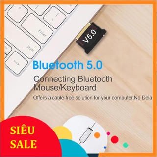 [V5.0] USB Bluetooth 5.0 cho PC -USB Bluetooth Máy tính kết nối 20m V5.0 [TIỆN DỤNG] (vinetshop9x)