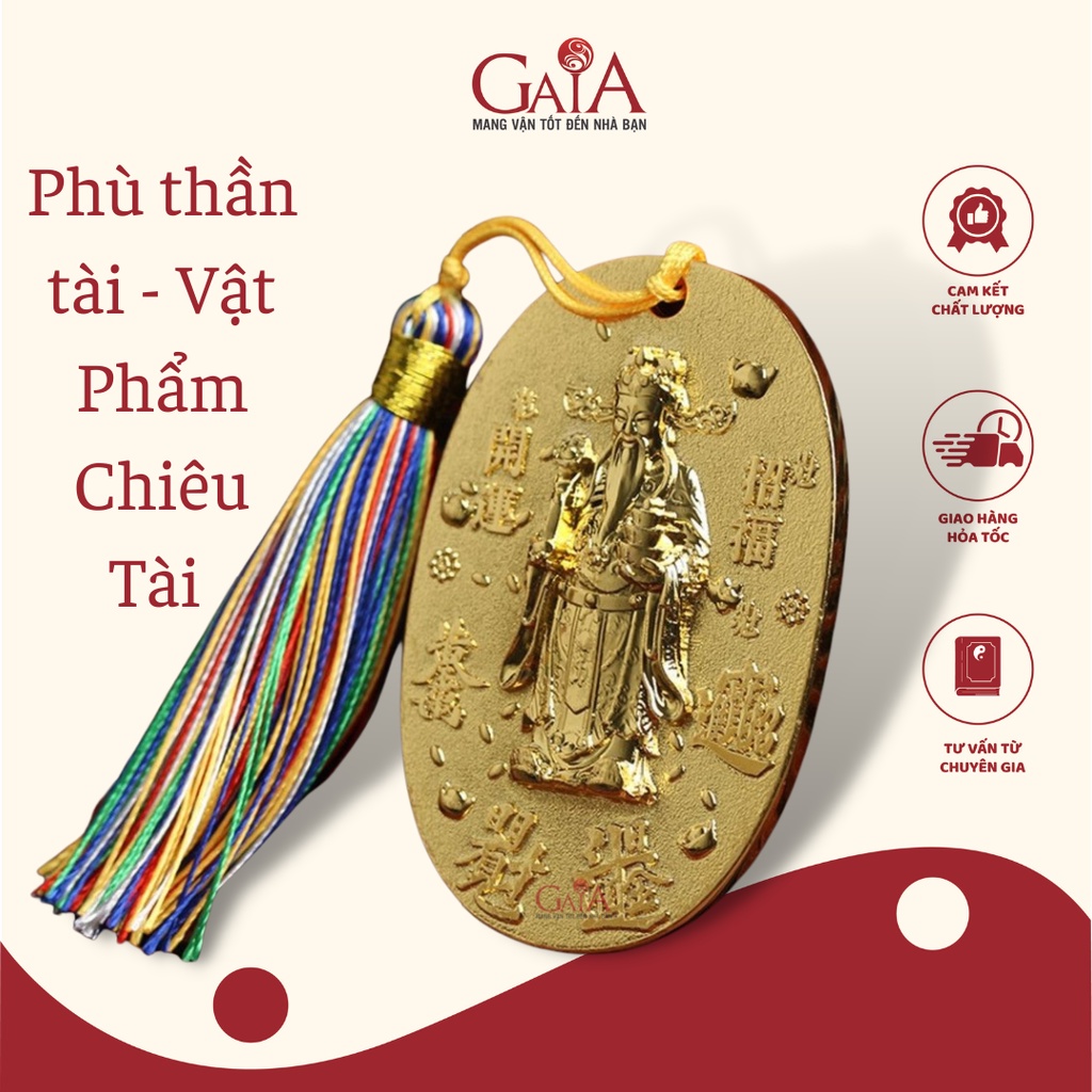 Phù thần tài cá nhân, vật phẩm chiêu tài phong thuỷ PTT11