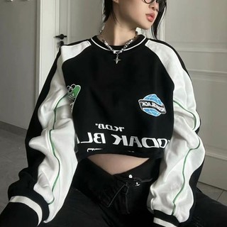 (HÀNG ORDER/Video) Áo sweater croptop thể thao