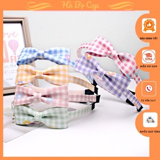 Bờm cài tóc băng đô hình nơ màu sắc dễ thương cho bé gái