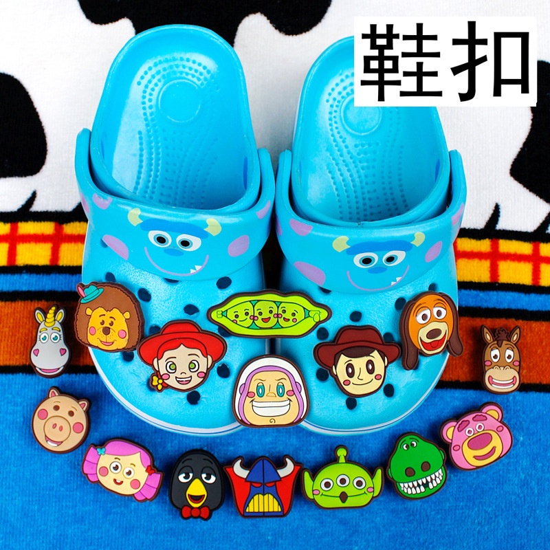 Phụ Kiện Trang Trí Giày Hình Buzz Lightyear Jibbitz Croc Cham Pin Dễ Thương Cho Bé