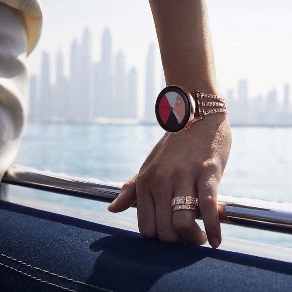 Dây Đeo Đồng Hồ Sang Trọng Cho Samsung Galaxy Watch 5 4 Classic 42mm 46mm / Watch3 41mm 45mm / Moto 360