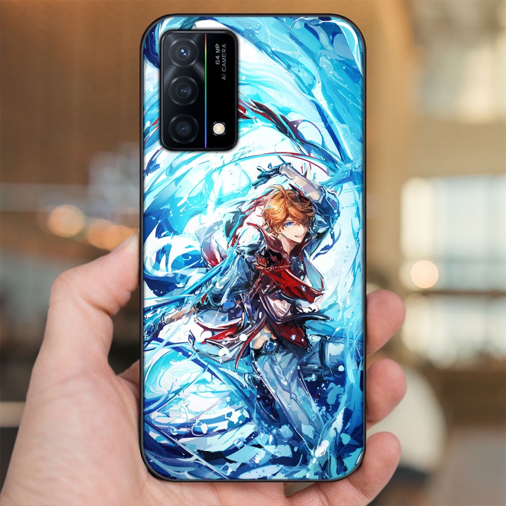 Ốp lưng Oppo K9 viền đen in hình Tartaglia Childe Genshin Impact