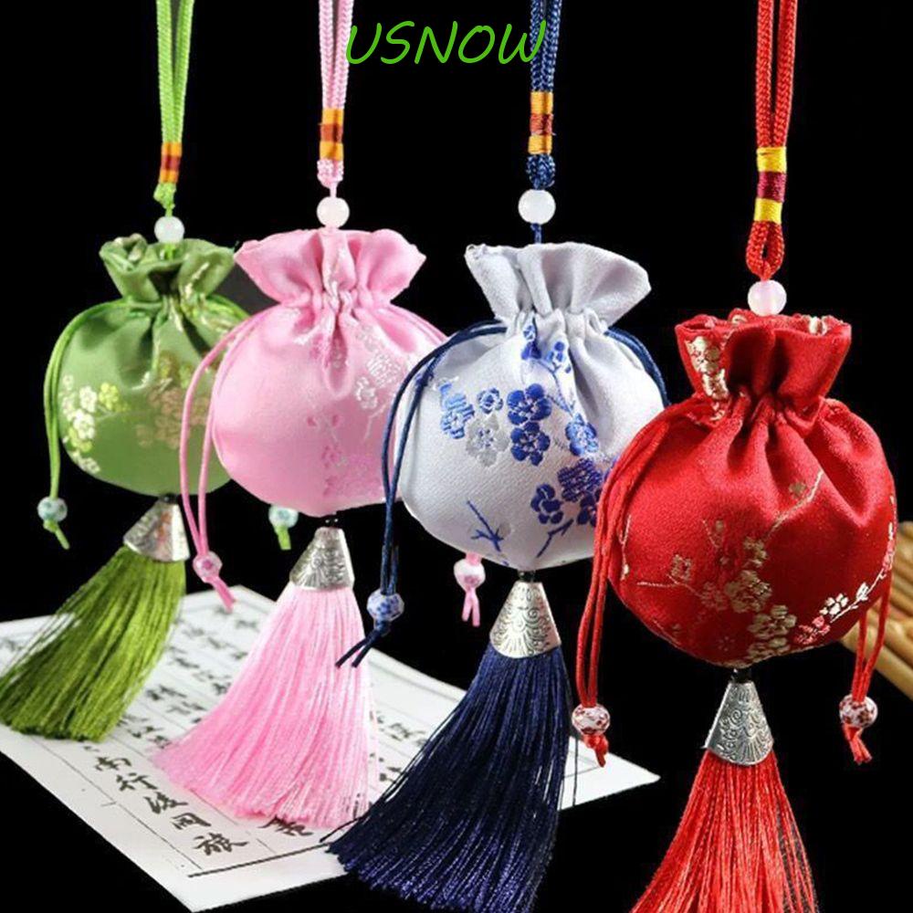 Túi Thơm Treo Xe Hơi Màu Trơn Phong Cách Trung Hoa Thời Trang Cho Nữ