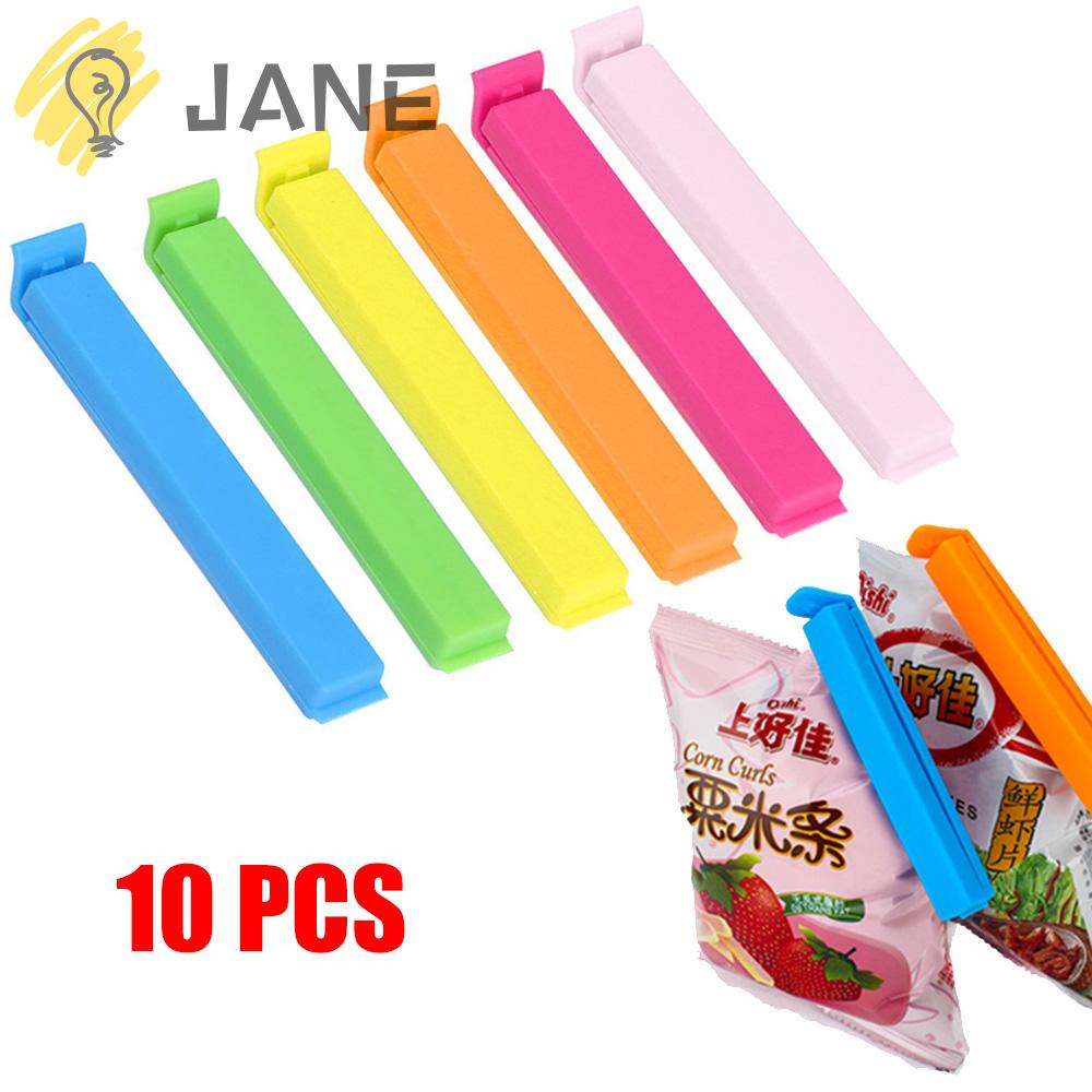 Set 10 kẹp miệng túi thực phẩm nhà bếp màu ngẫu nhiên