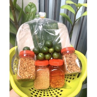 Combo 500gr bánh sương muối sate cay tỏi hành phi