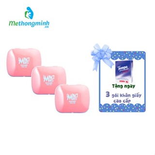 Combo 3 hộp kẹo bạc hà không đường Impact Mints - 14g (tặng kèm 3 gói Tempo)