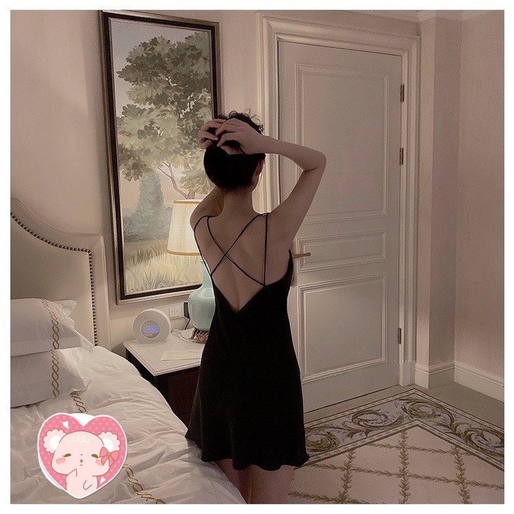 Váy ngủ 2 dây Váy ngủ lụa Quảng Châu cao cấp new SP230 | BigBuy360 - bigbuy360.vn
