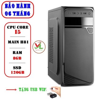 Cây máy tính h81 cpu core i5 4460 | ram 8gb | ssd 240gb tặng usb wifi