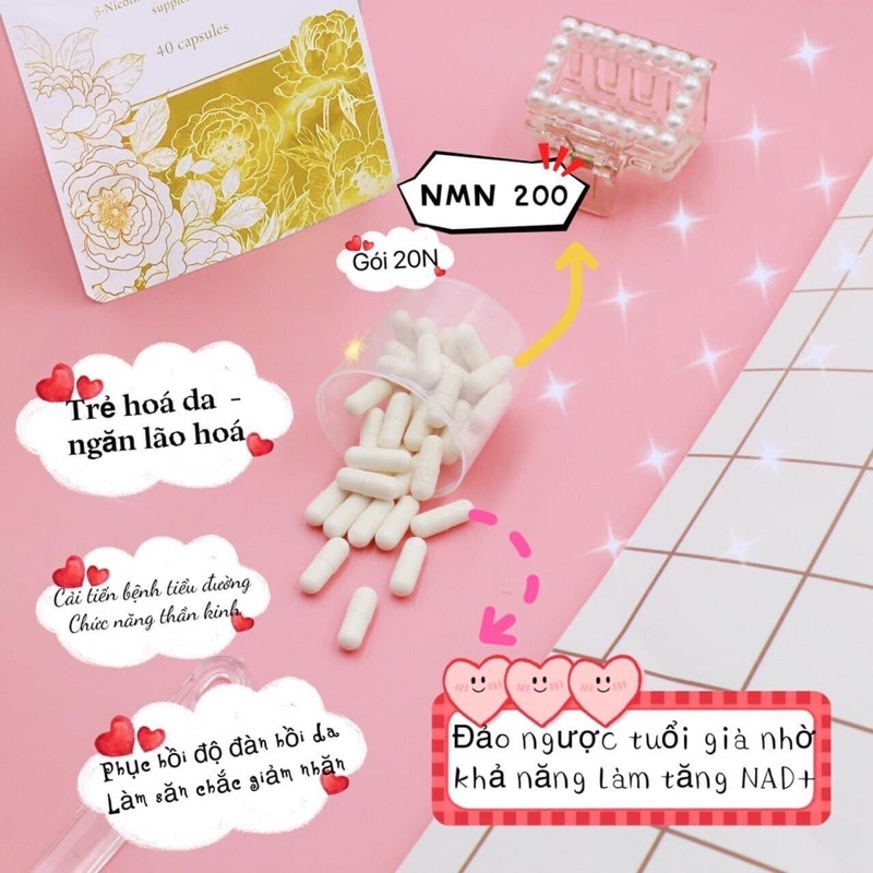 Viên uống NMN 200 INFINITY Nhật Bản Chống Lão Hóa