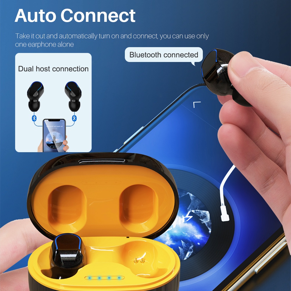 Tai Nghe Bluetooth Không Dây IPX5 TWS Chống Nước Chất Lượng Cao Cho iPhone 6 7 8 plus 10 x xs xr 11 12 13 14 pro max