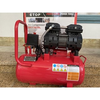  Máy nén khí không dầu 30 lít Công suất 1280w chính hãng ETOP - Cam kết lõi đồng 100% chuyên dùng bơm hơi phun sơn 