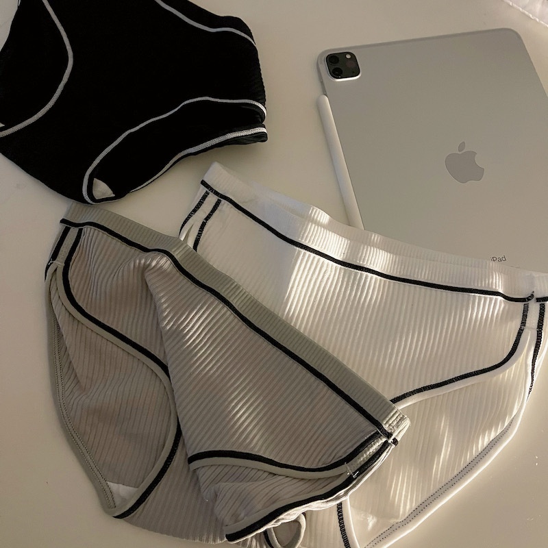 Quần lót cotton Aoweinisi lưng thấp thoáng khí màu sắc đơn giản xinh xắn cho nữ