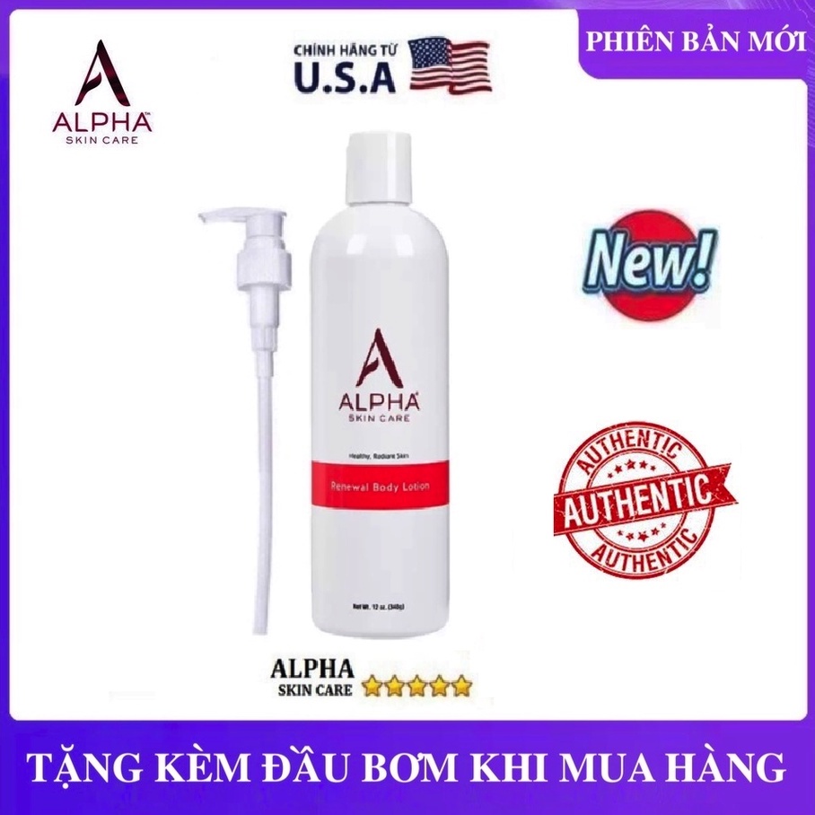 Dưỡng Thể Làm Mềm Mịn Sáng Da Alpha Skincare Renewal Body Lotion 12% AHA 340g