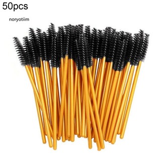 NOR| 50Pcs Disposable Mascara Wands Eyelash Brushes Applicator Makeup Tool Portable